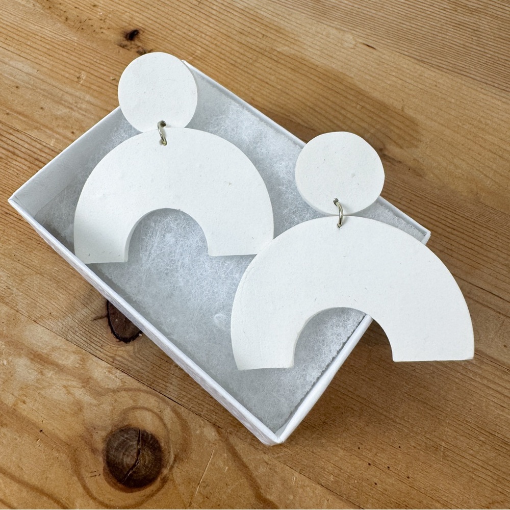 Handmade Crescent Earrings